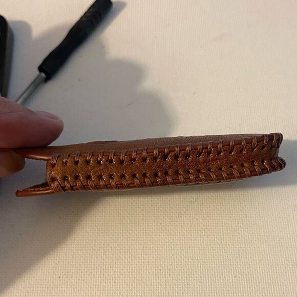 Mazda Key Fob Keychain in metal & Fob Case Cover in Brown Leather NWT - Picture 6 of 9